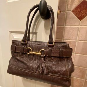 Coach Classic Belted Leather Handbag